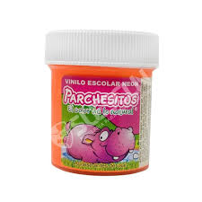 PARCHESITOS VINILO NARANJA NEON X41G 