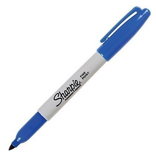 [0909] SHARPIE PUNTA DELGADA AZUL X12und (2)