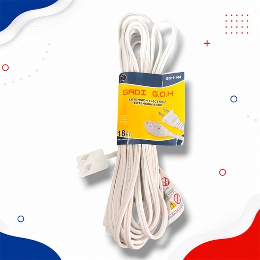 [GOH-144] GOH EXTENSION ELECTRICA BLANCA 18ft