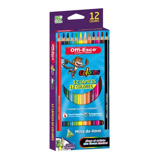 [OE-144] OFFI-ESCO COLOR LARGO JUMBO 5mm X12und 