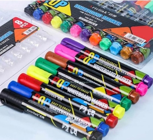 [JJJ251395/WB-805-8] MARCADORES BORRABLES POP ARTRINK x8und