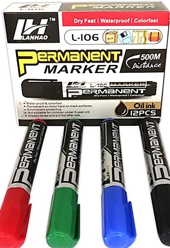 [L-106 JJJ0953] LANHAO MARCADOR PERMANENTE NEGRO