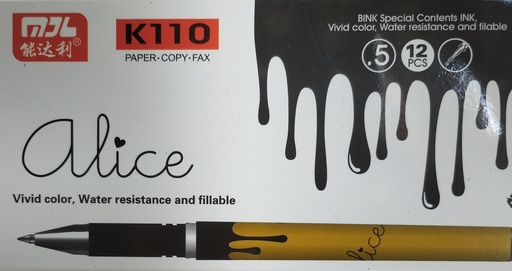 [JJJ0952] LAPICERO DE LUJO ALICE K110 