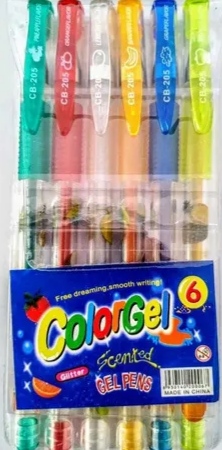[JJJ0970] LAPICERO ESCARCHADO COLORGEL X6und 