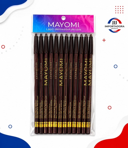 [BMR-2207-2] LAPIZ OJOS MAYOMI CAFE OSCURO x12und 