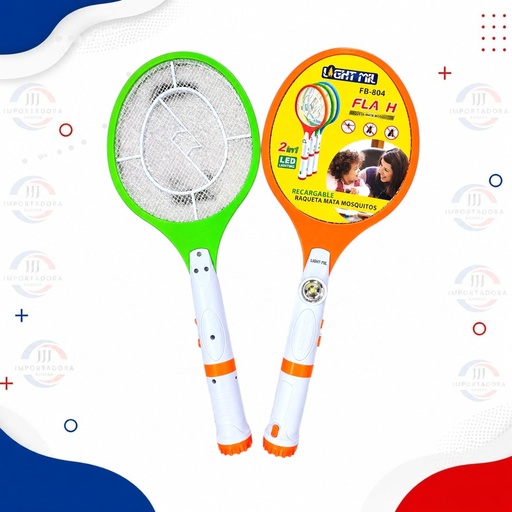[FB804] RAQUETA ELECTRICA 4LED LIGH MIL