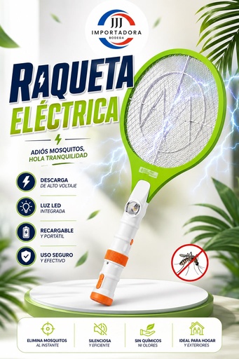[IL-053] RAQUETA ELECTRICA 5LED