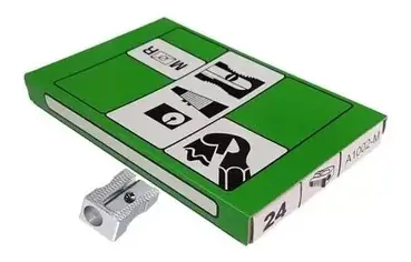 [1002-ALJ] SACAPUNTAS METALICO 1H CAJA X24 UND