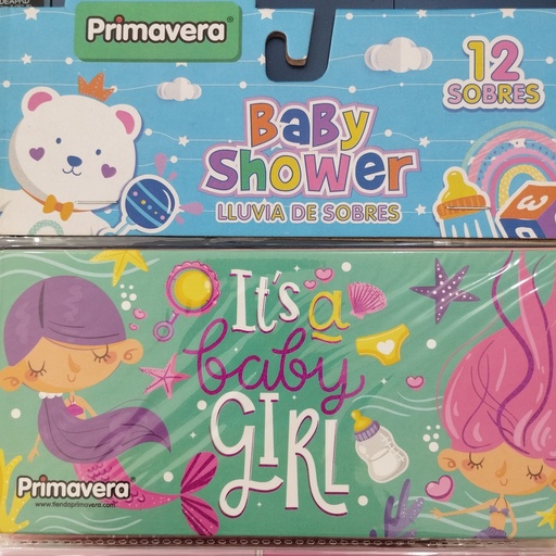 PRIMAVERA LLUVIA DE SOBRES BABY SHOWER X12und