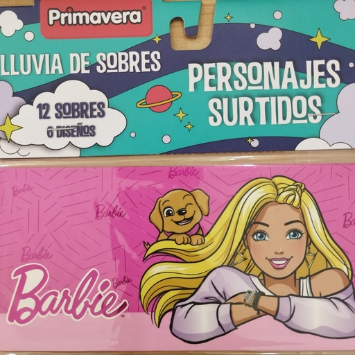 PRIMAVERA LLUVIA DE SOBRES PERSONAJES SURTIDOS X12und