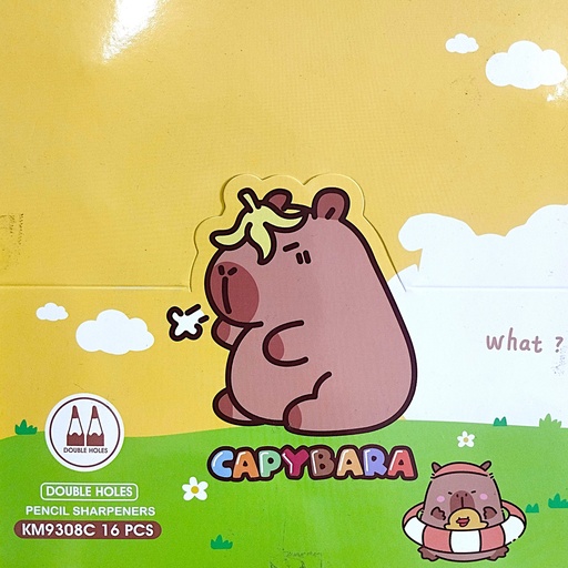 [JJJ1074] SACAPUNTAS DEPOSITO GOMA CAPIBARA