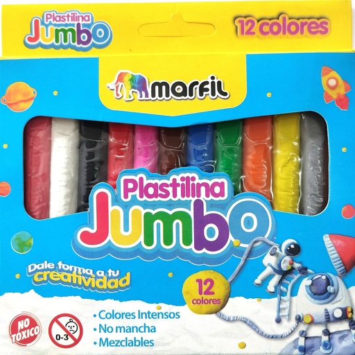 MARFIL PLASTILINA JUMBO X12 und