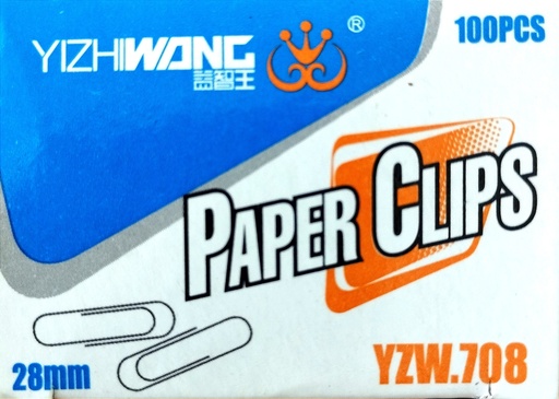 [YZW708] CLIPS METALICO X100 UND 