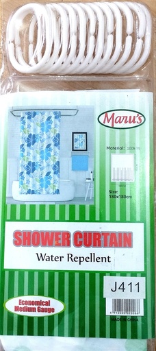 [J411] CORTINA PARA BAÑO MARUS 180*180CM