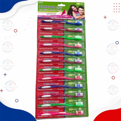 TORNADO PLUS CEPILLO ADULTO TIRA x12und