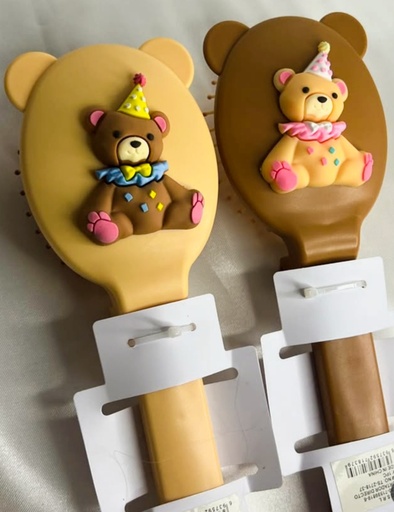 [JJJ1023] CEPILLO PARA CABELLO OSO CON ESPEJO 