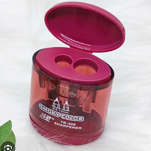 [TR-308] SACAPUNTAS DOBLE SMOKY COLOR 