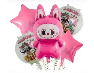BOUQUET DE GLOBOS X5PCS LABUBU