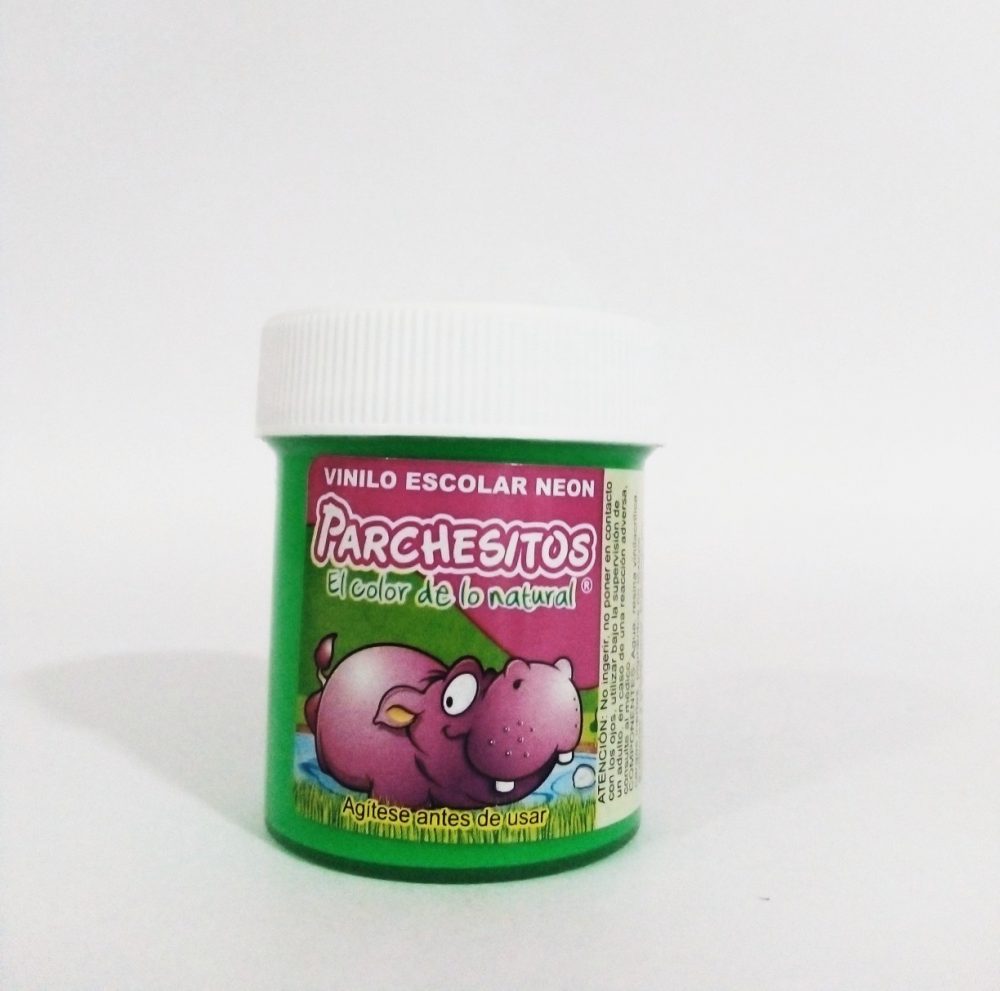PARCHESITO VINILO VERDE BTE NEON X40GR