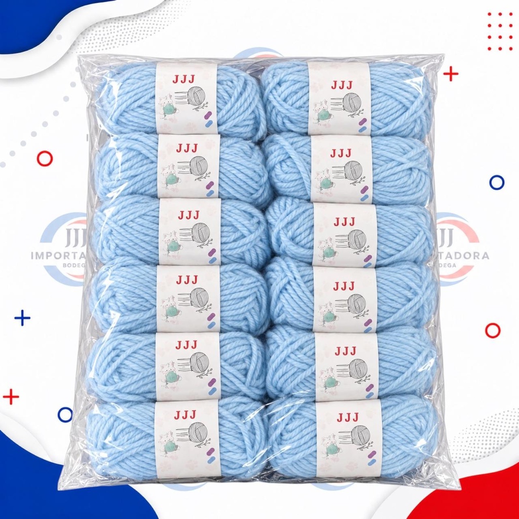 LANA ESCOLAR COLOR AZUL CLARO X7G