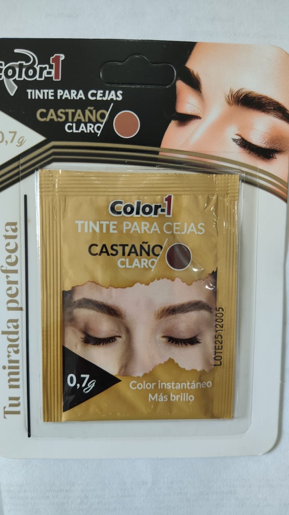 COLOR 1 HENNA CEJAS CASTAÑO CLARO x0.7gr