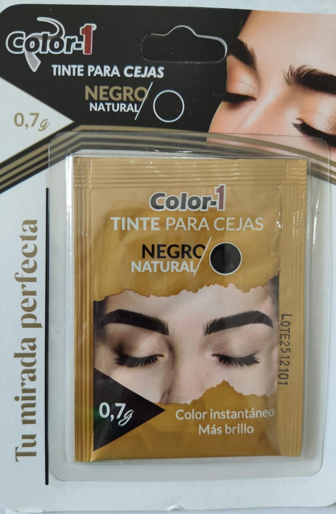 COLOR 1 HENNA CEJAS NEGRO X0.7gr