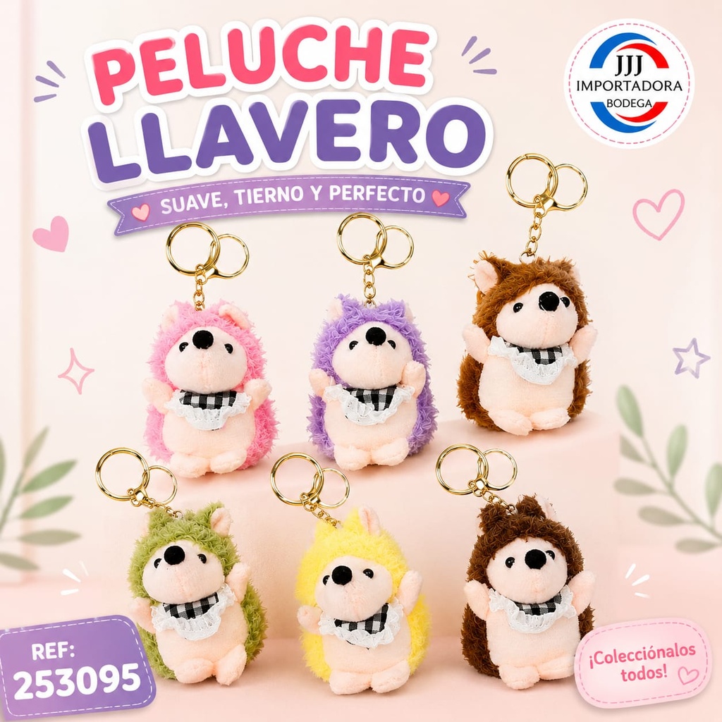 LLAVERO PELUCHE ERIZO