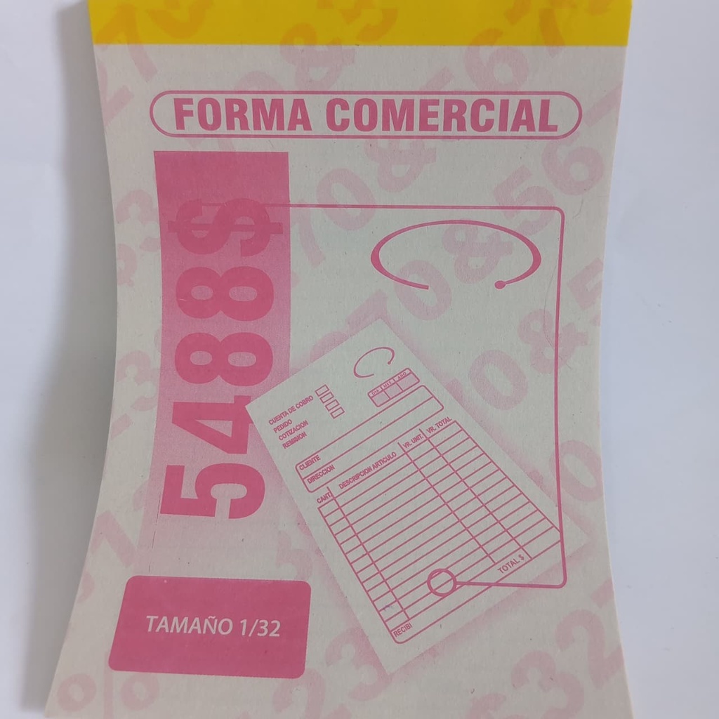FACTURERO PERIODICO MEDIANO 1/32 