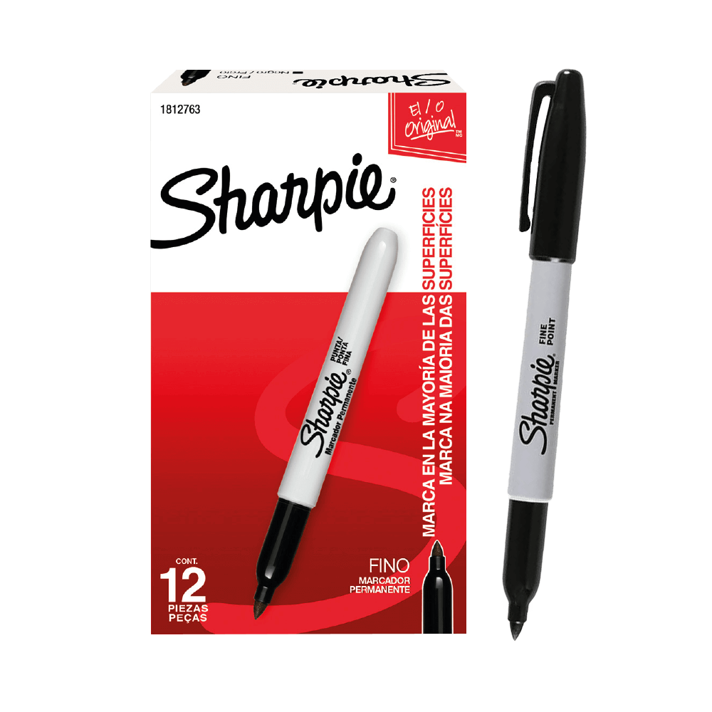SHARPIE MARCADOR PUNTA FINA NEGRO