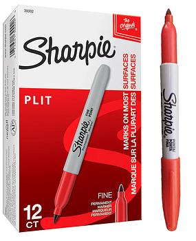 SHARPIE MARCADOR PUNTA FINA ROJO
