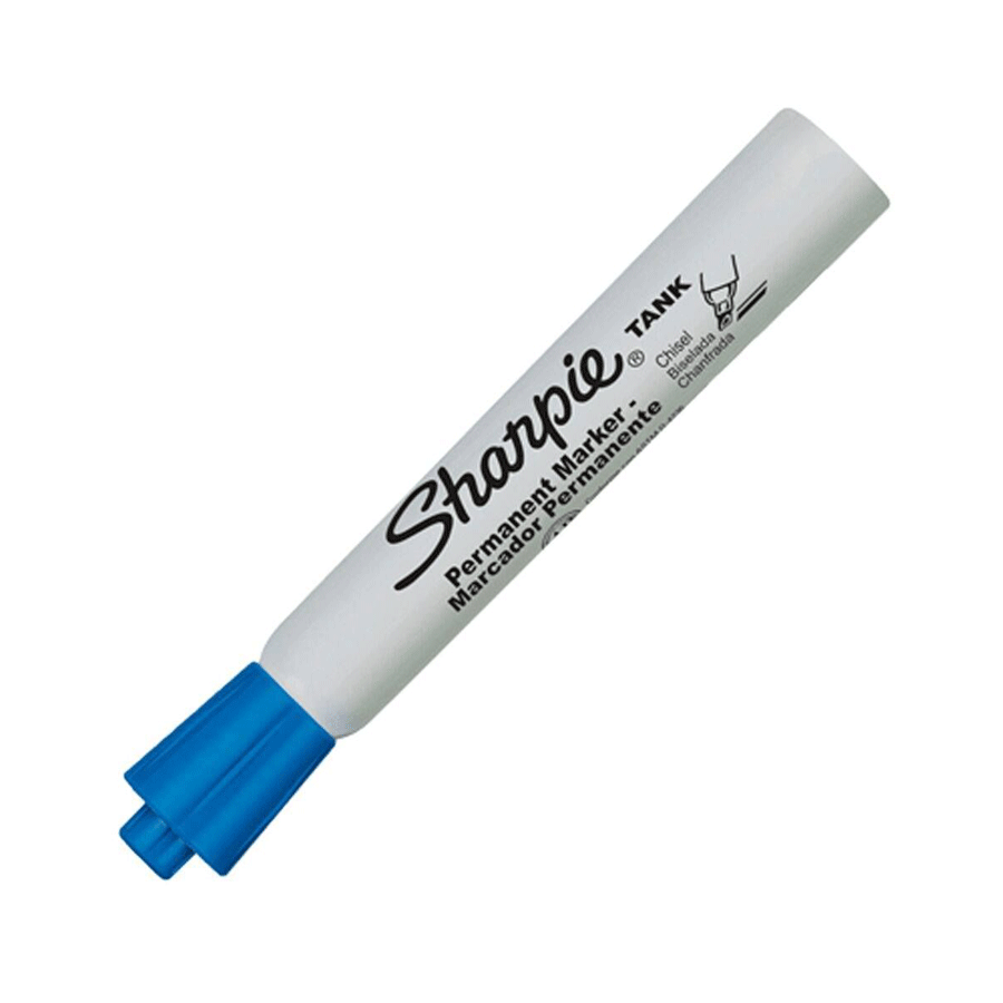 SHARPIE TANK MARCADOR PUNTA GRUESA AZUL