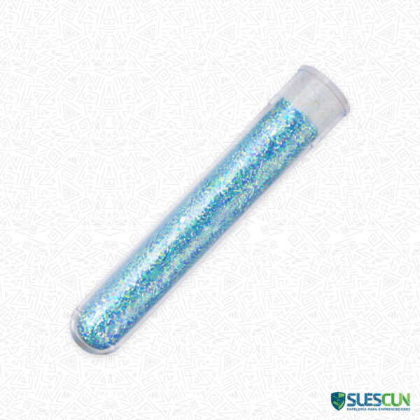ESCARCHA EN TUBO AZUL CLARO