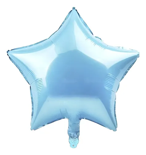 GLOBO ESTRELLA TORNASOL AZUL