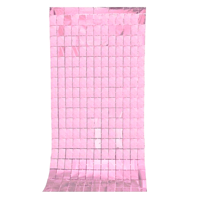 CORTINA CUADRO ROSA
