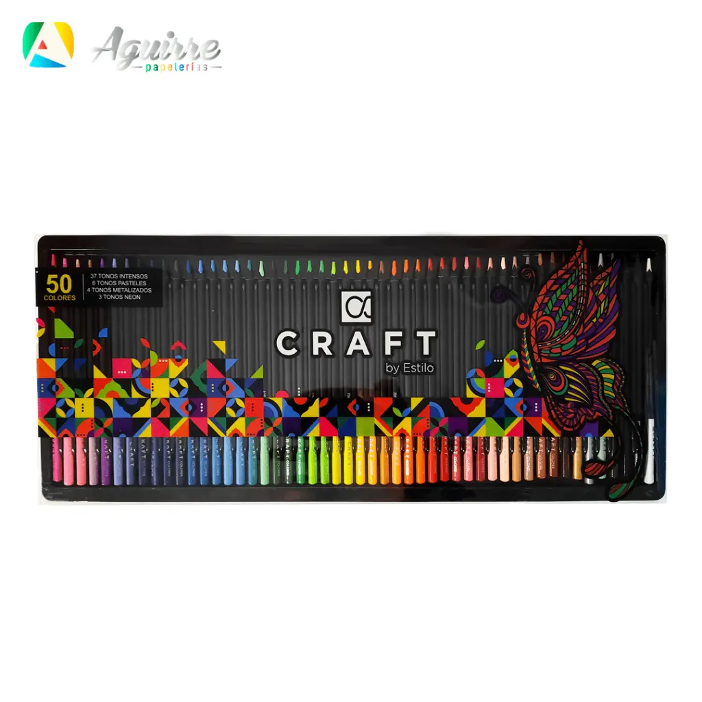COLORES CRAFT BY ESTILO NEGRO X50und