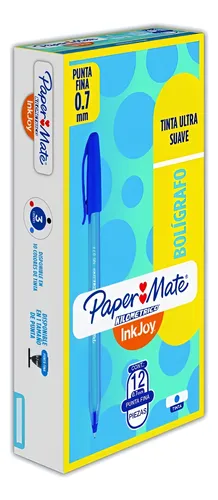 PAPER MATE KILOMETRICO LAPICERO TAPA 0.7mm AZUL 