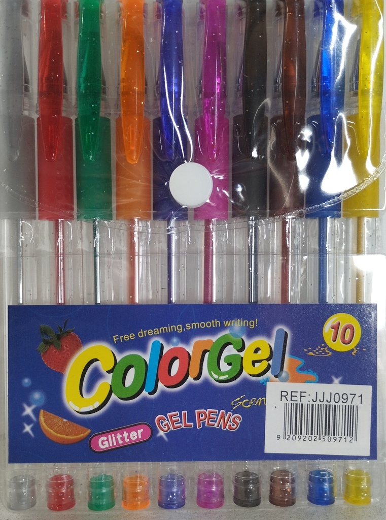 LAPICERO ESCARCHADO COLORGEL X10und