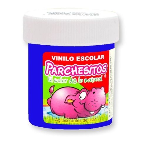 PARCHESITOS VINILO AZUL X82G 