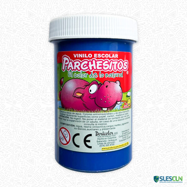 PARCHESITOS VINILO AZUL X150G