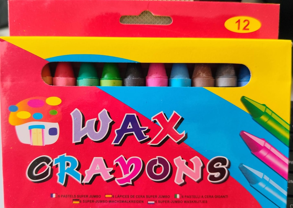 CRAYONS JUMBO X12COLORES