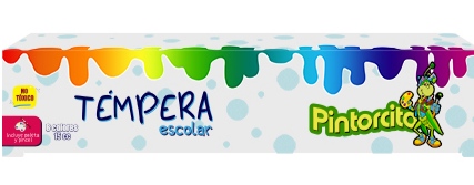 TEMPERA PINTORCITO CAJA X6 COLORES