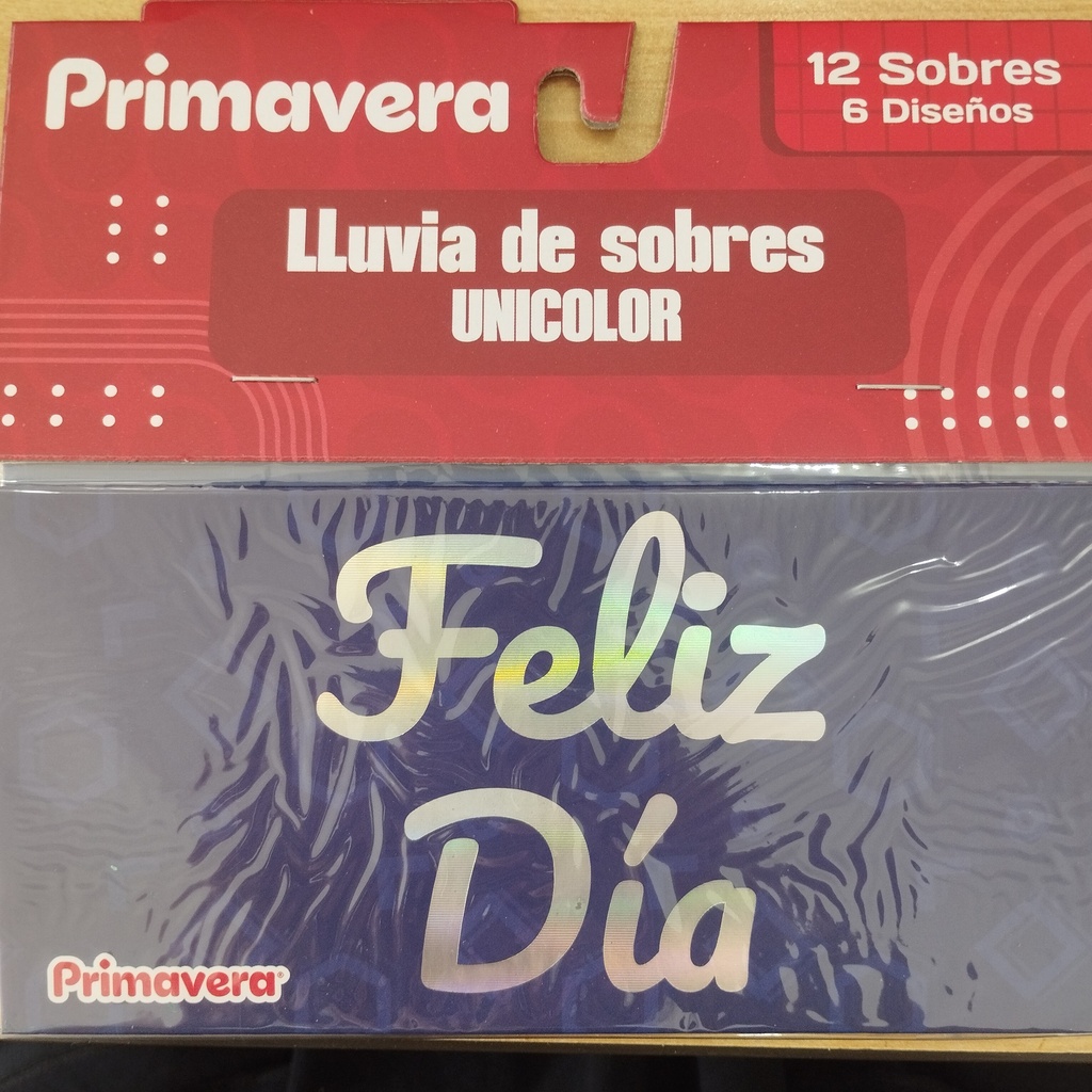 PRIMAVERA LLUVIA DE SOBRES UNICOLOR X12und