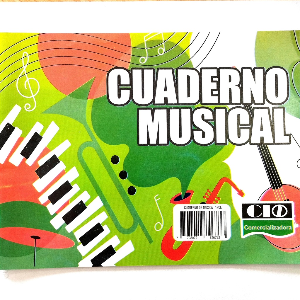 CUADERNO MUSICAL PENTAGRAMADO CIO X20HJ