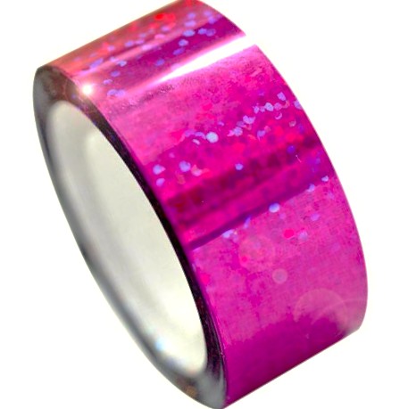 CINTA PAPEL HOLOGRAMA FUCSIA