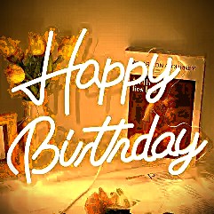 [JJJ253043] LETRERO LED HAPPY BIRTHDAY LUZ CALIDA