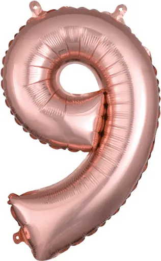 [JJJ253108] GLOBO METALIZADO 16" ORO ROSA N.9