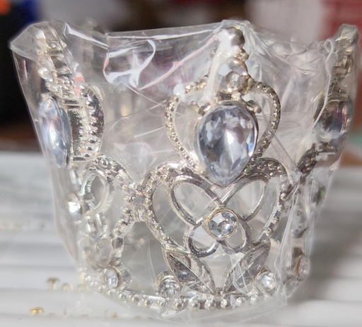 [JJJ253004] CORONA METALICA PEQUEÑA PLATA