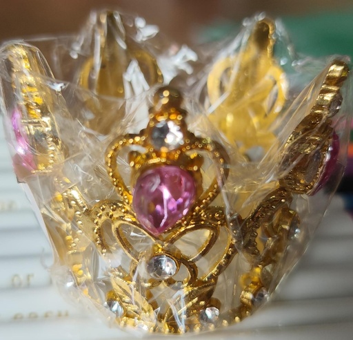 [JJJ253004] CORONA METALICA PEQUEÑA DORADA