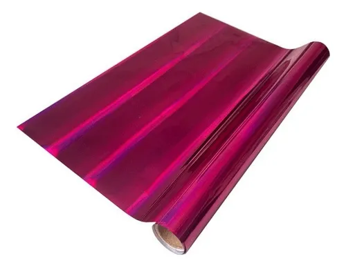 PAPEL HOLOGRAMADO 50*70CM PQX5und FUCSIA
