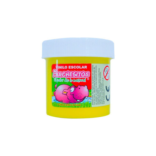 PARCHESITOS VINILO AMARILLO NEON X40G